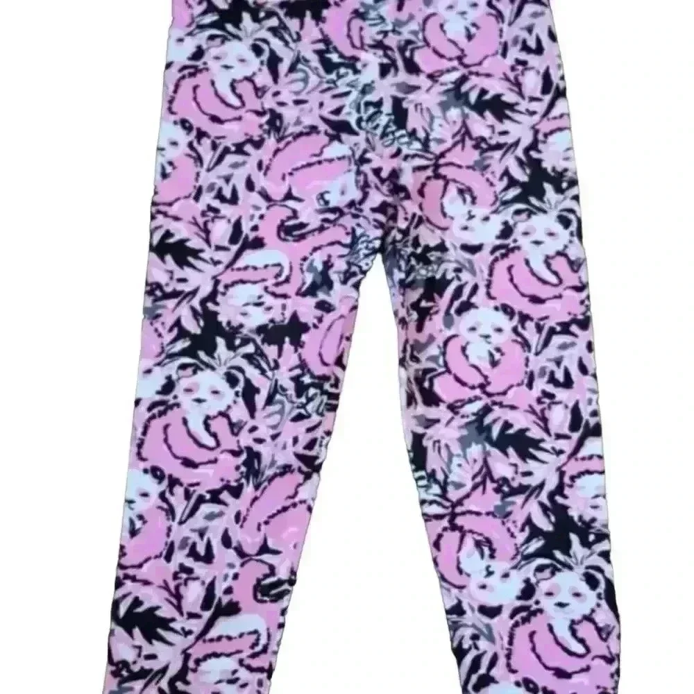 NWT Lilly Pulitzer Hangin with my Boo Luxletic Leggings Size Large Girls - Picture 8 of 13